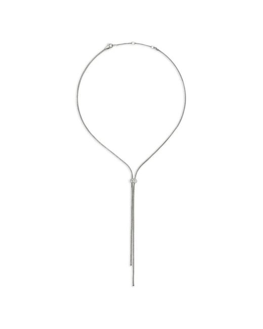 John Hardy Metallic Diamond Stud-Detail Lariat Necklace