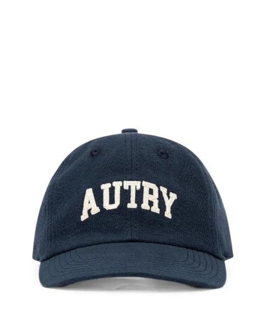 Autry Blue College Logo-Embroidered Baseball Cap