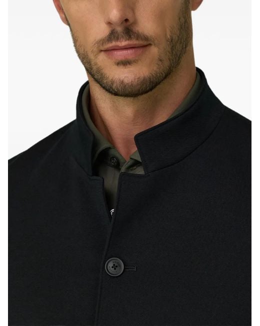 Boggi Black Blazer Diagonal Wool Blend B Tech for men