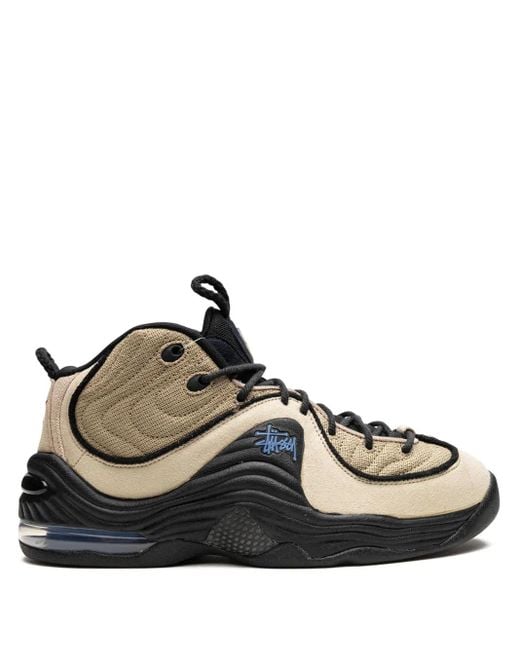 Nike Black X Stüssy Air Penny 2 "Rattan" Sneakers