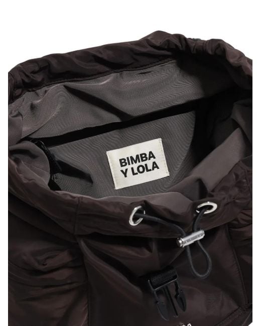 Bimba Y Lola ドローストリング バックパック L Black