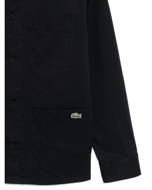 Lacoste Blue Logo Shirt Jacket for men