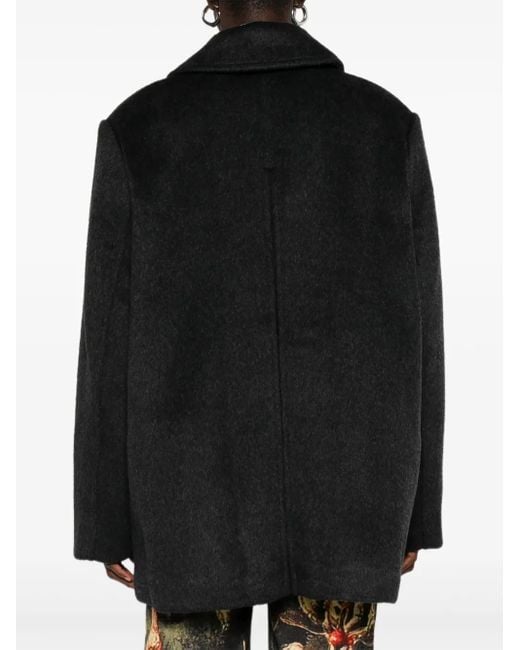 Ganni Black Double Breasted Blazer