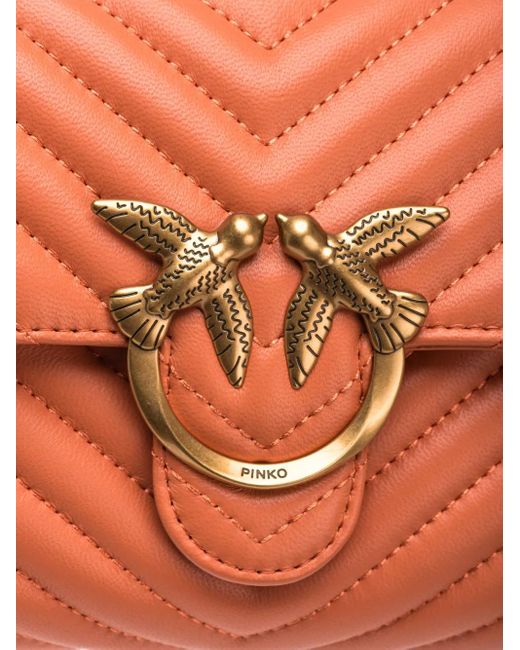 Mini Sac À Main Lady Love En Cuir Pinko en coloris Orange