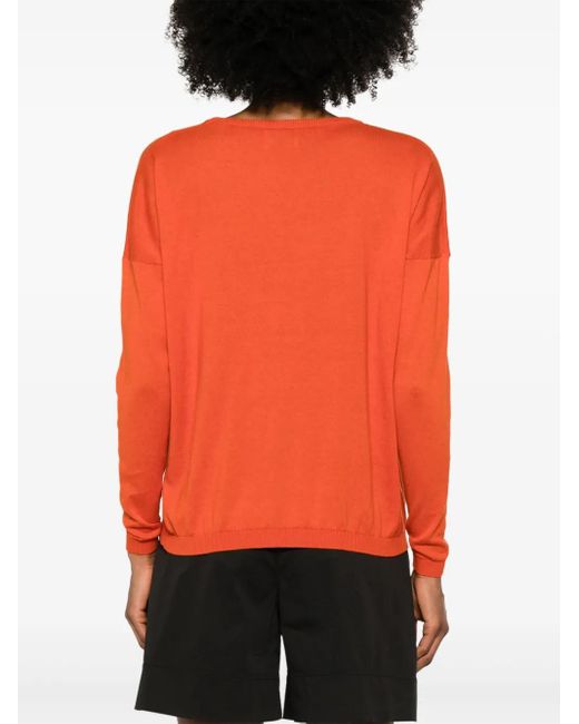 Be You Trui Met Ronde Hals in het Orange