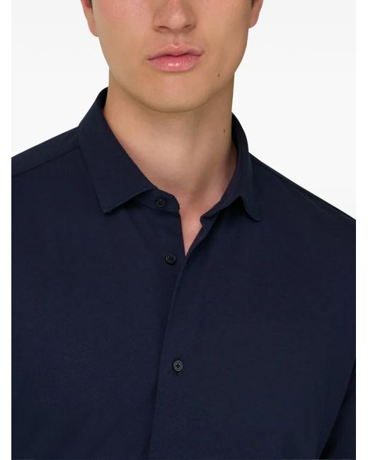 Boggi Blue Button Shirt for men