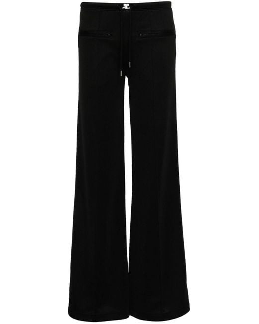 Pantalones de chándal Interlock Courreges de color Black