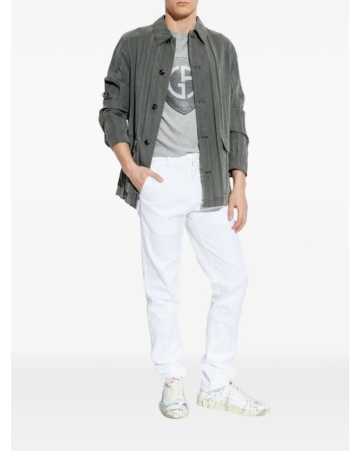 Giorgio Armani Gray Buttoned Pocket Jacket for men