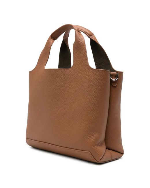 Hogan Brown Small Leather Tote