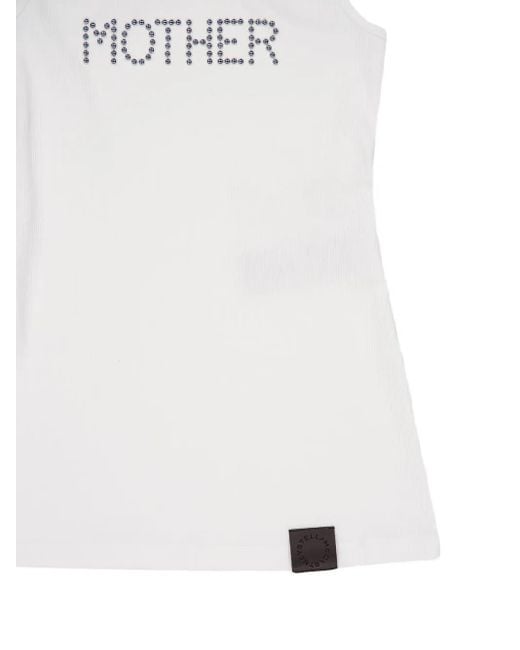 Stella McCartney White Stud-Embellished Top