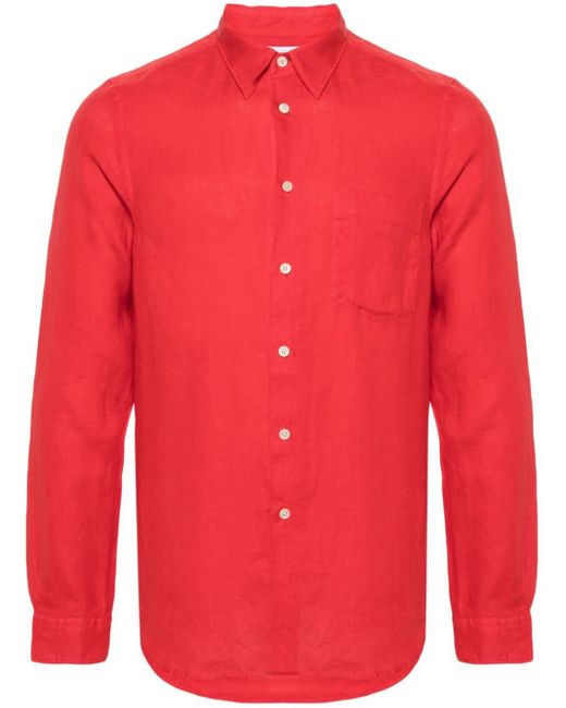Camicia in chambray di PS by Paul Smith in Red da Uomo