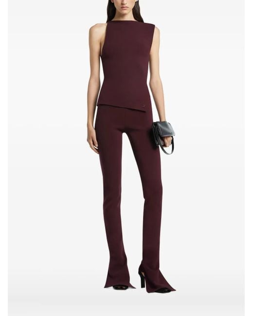 Courreges Oblique Top in het Red