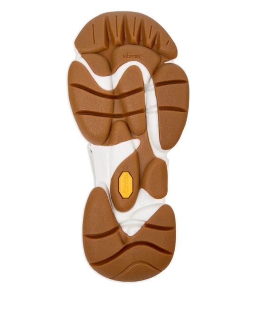 Camper White Leather Strap Sneakers