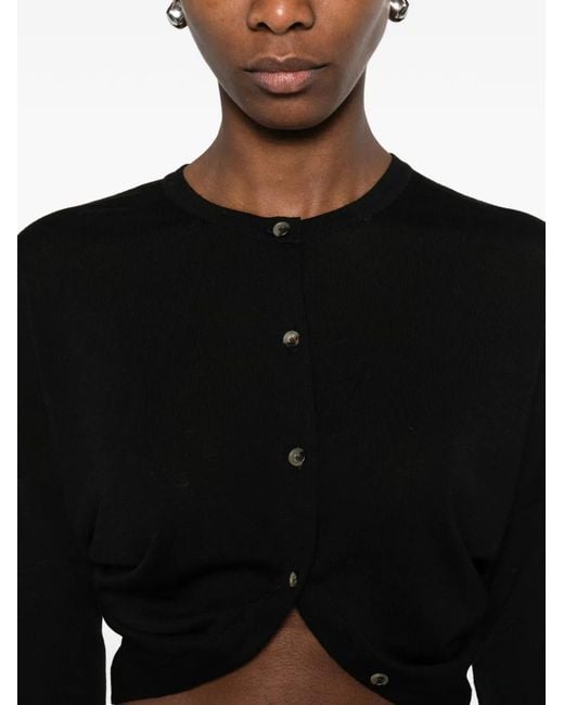 Khaite Black Finn Cardigan