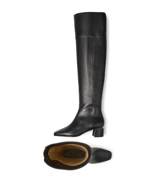 Jimmy Choo Black Loren 45mm Knee-length Boots