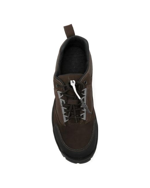 GR10K Black Lace-Up Sneakers for men