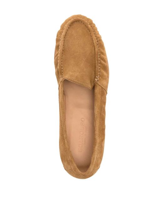 Scarosso Brown Alain Suede Loafers for men