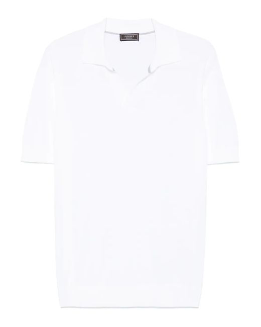 メンズ Peserico ポロカラーシャツ White