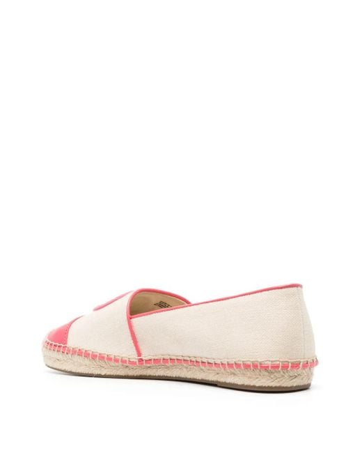 MICHAEL Michael Kors Pink Monogram-Embroidered Espadrilles