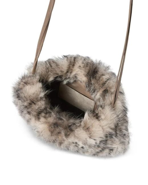 Brunello Cucinelli Gray Pouch Bag