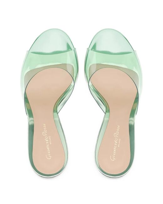 Gianvito Rossi Green Sofia Mules 95
