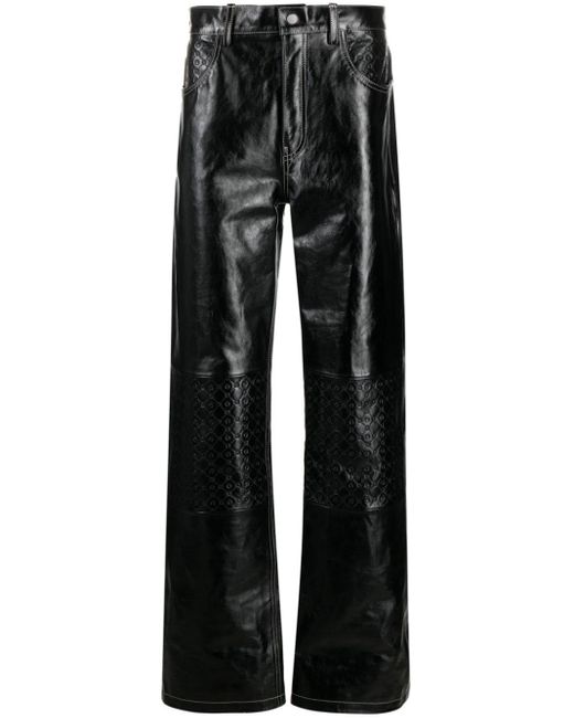 Pantalones con monograma MARINE SERRE de hombre de color Black