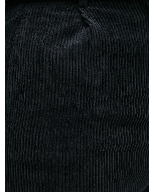 Benetton Black Corduroy-Textured Trousers