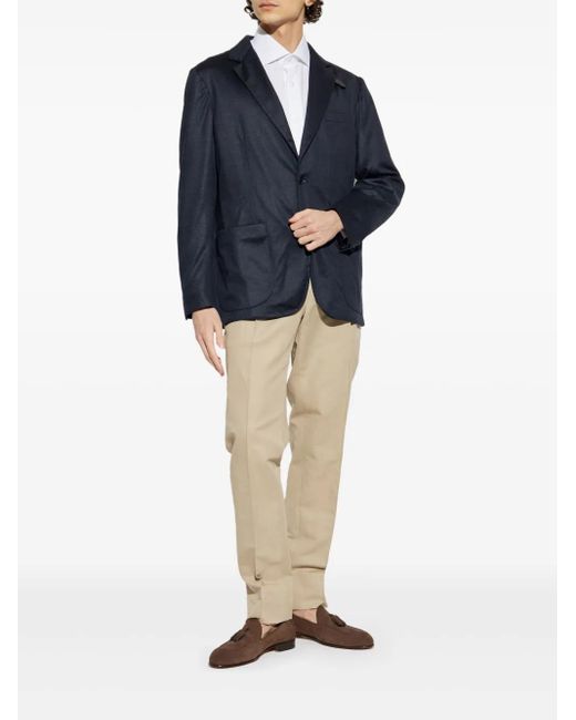 Brioni Blue Wool Blazer for men