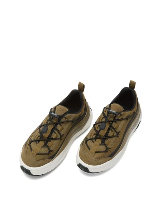 Moon Boot Green Lace-Up Platform Sneakers