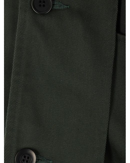 Undercover Black Raw-Cut Overshirt for men