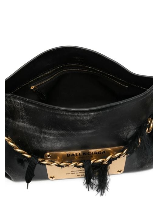Balenciaga Black Large Lola Shoulder Bag