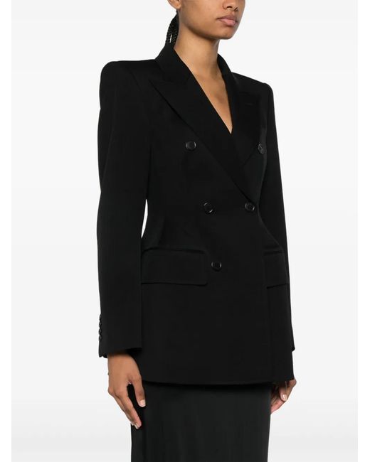 Balenciaga Black Wool Double-Breasted Jacket