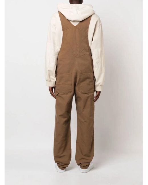 Carhartt Natural Logo-Patch Straight-Leg Dungarees for men