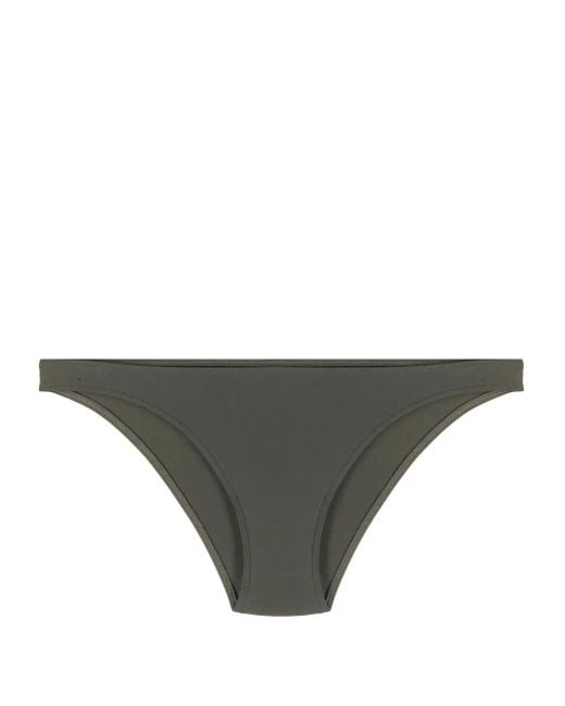 Eres Gray High-Cut Bikini Bottoms