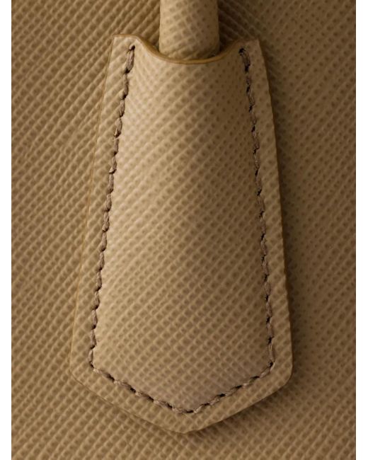 Prada Shopper Van Saffiano Leer in het Natural