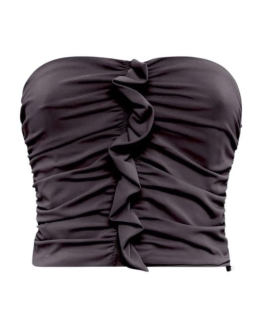 The Attico ラッフル ストラップレストップ Black