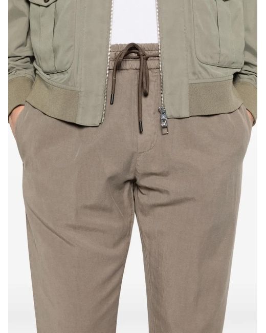 Dondup Gray Drawstring Trousers for men