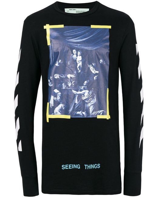 Off-White c/o Virgil Abloh 'Seeing Things' Sweatshirt in Black für Herren