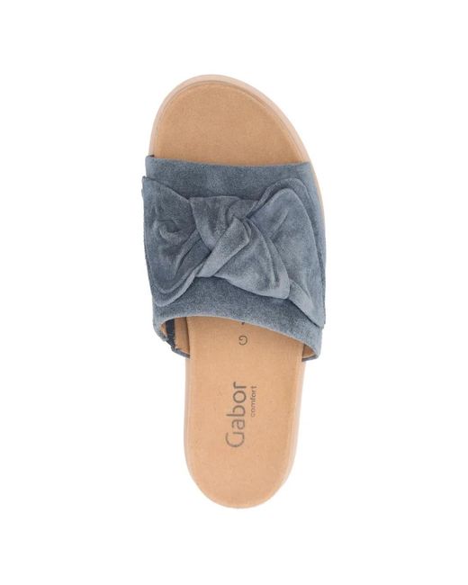 Gabor Blue Sandalen Aus Wildleder
