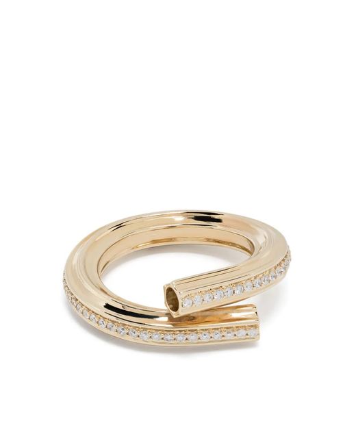 Adina Reyter Metallic 14Kt Diamond Macaroni Eternity Ring