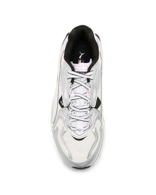 PUMA White Fade Nitro Ls Lace-Up Sneakers