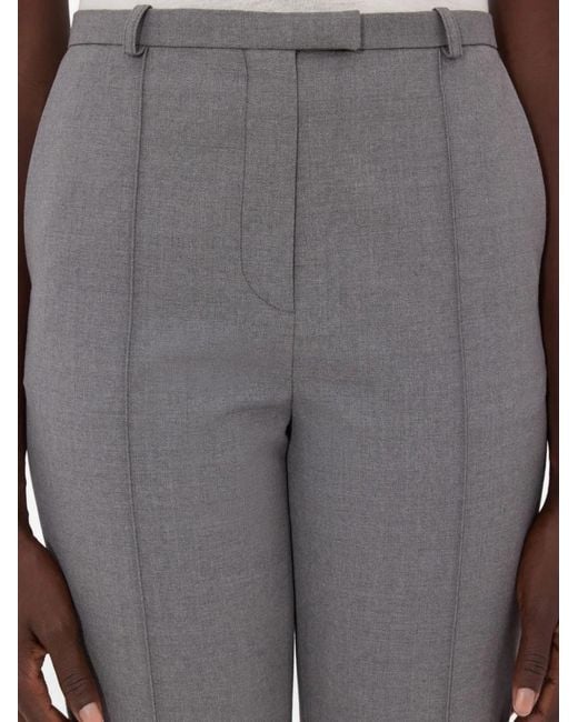 Loulou de Saison Gray Malka Pleated Tapered Trousers