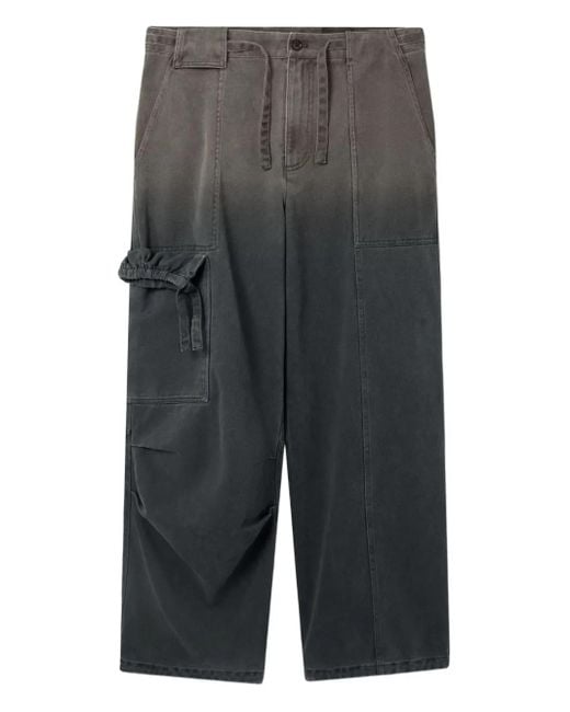 Axel Arigato Gray Drawstring Cargo Trousers for men
