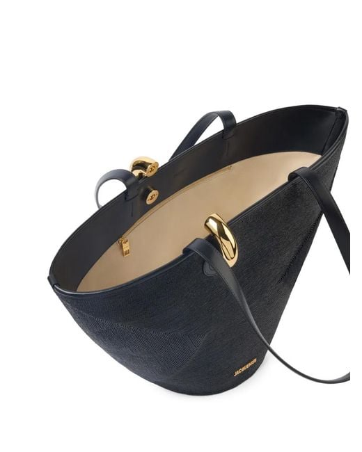 Jacquemus Black Mini Shopping Bag For