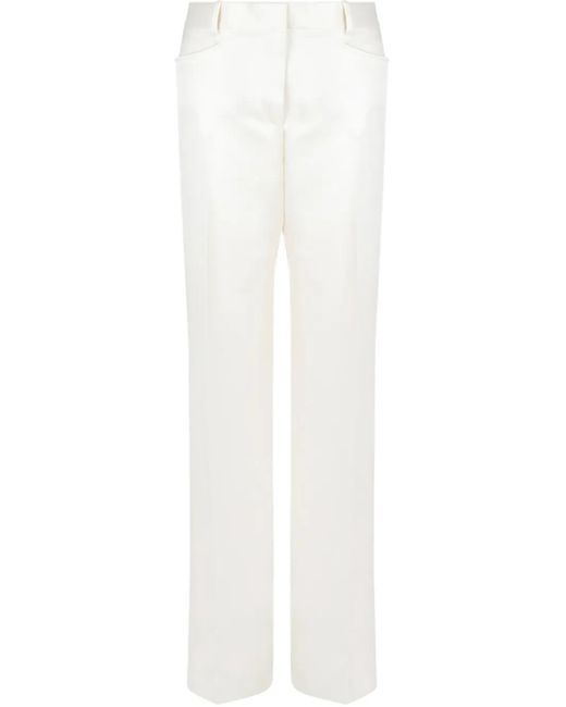 Tom Ford White Straight Trousers