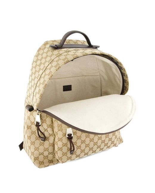 Gucci Metallic Gg-Monogram Backpack for men