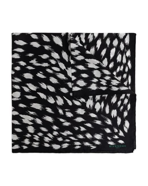 Givenchy Black Patterned Scarf