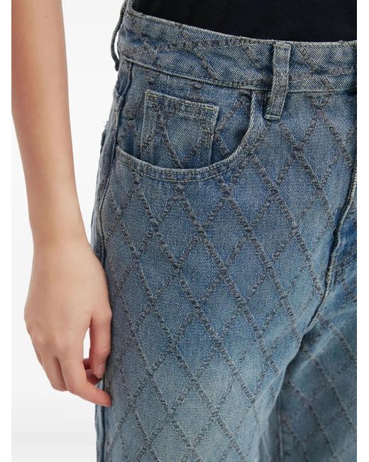 B+ AB Blue Embellished Jeans