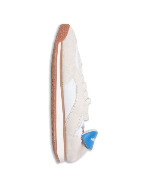 Bimba Y Lola White Suede And Nylon 13 06 Sneakers