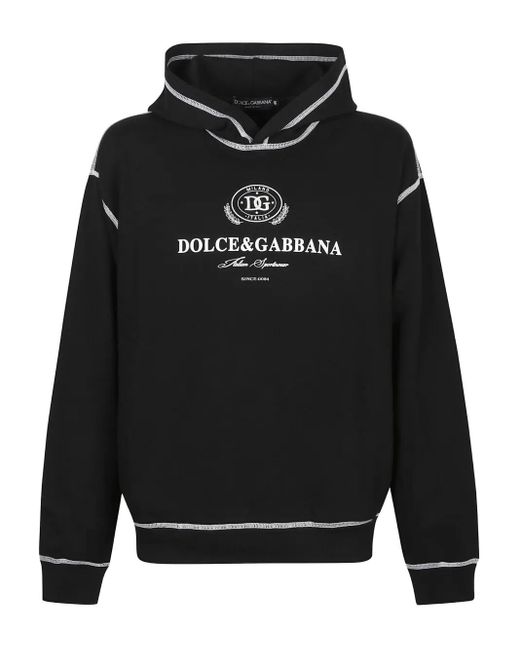 メンズ Dolce & Gabbana ロゴ パーカー Black